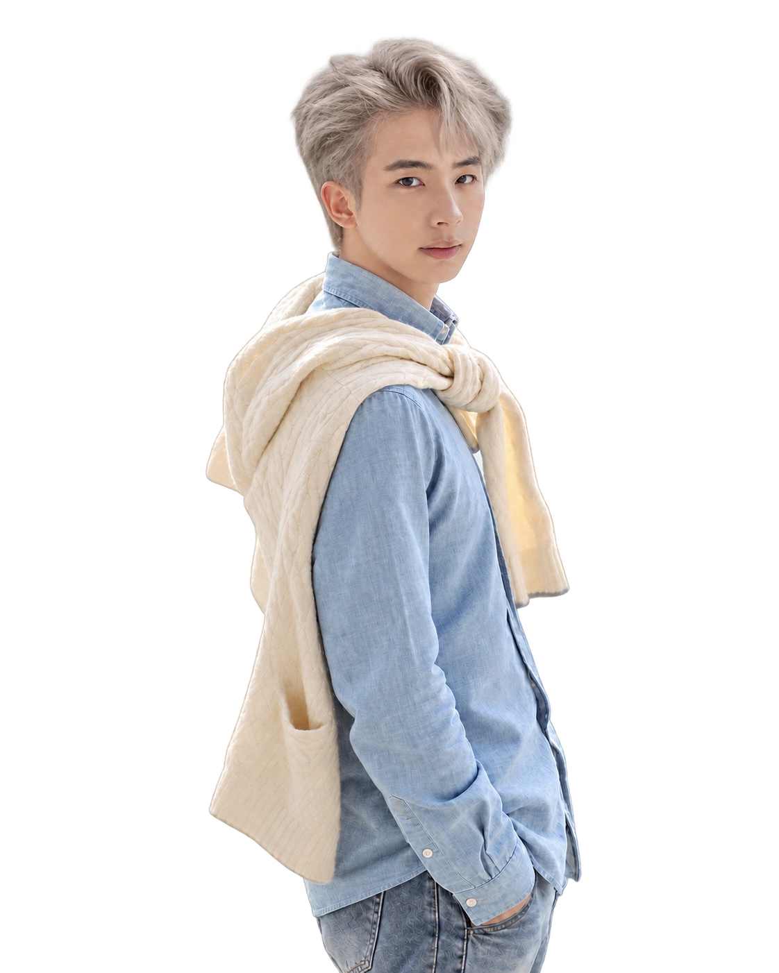 AI-assisted portrait based on Haojia's own photograph