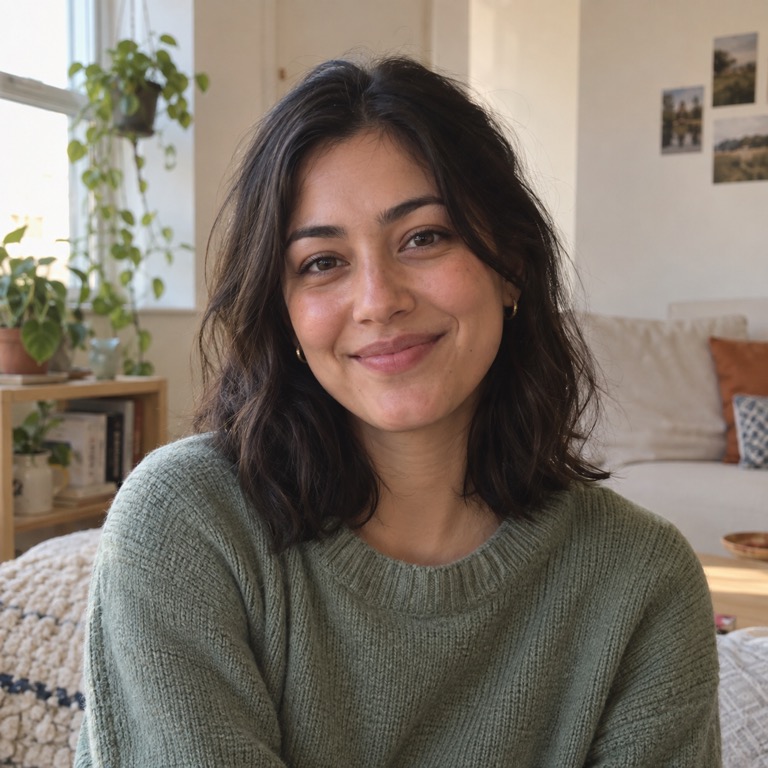 Maya, the fictional roommate profile used in the Rent prototype